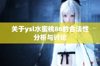 关于ysl水蜜桃86的合法性分析与讨论