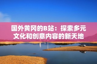 国外黄冈的B站：探索多元文化和创意内容的新天地