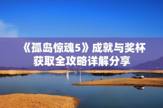 《孤岛惊魂5》成就与奖杯获取全攻略详解分享