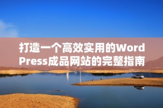 打造一个高效实用的WordPress成品网站的完整指南