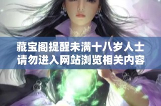 藏宝阁提醒未满十八岁人士请勿进入网站浏览相关内容