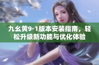 九幺黄9·1版本安装指南，轻松升级新功能与优化体验