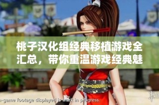 桃子汉化组经典移植游戏全汇总，带你重温游戏经典魅力