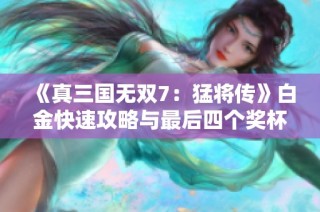 《真三国无双7：猛将传》白金快速攻略与最后四个奖杯获取技巧分享
