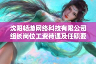 沈阳畅游网络科技有限公司组长岗位工资待遇及任职要求分析