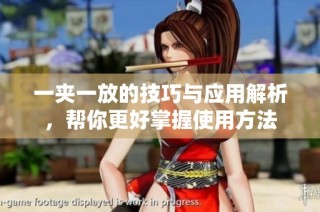 一夹一放的技巧与应用解析，帮你更好掌握使用方法