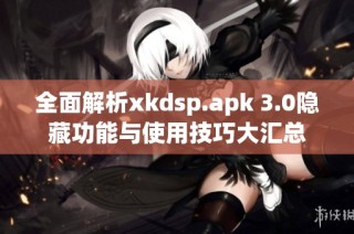 全面解析xkdsp.apk 3.0隐藏功能与使用技巧大汇总