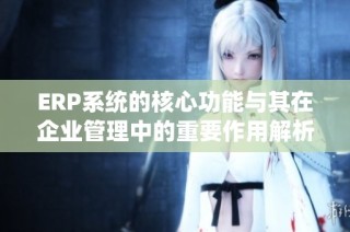 ERP系统的核心功能与其在企业管理中的重要作用解析