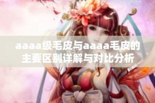 aaaa级毛皮与aaaa毛皮的主要区别详解与对比分析