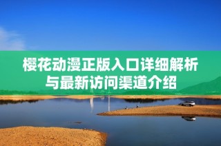 樱花动漫正版入口详细解析与最新访问渠道介绍