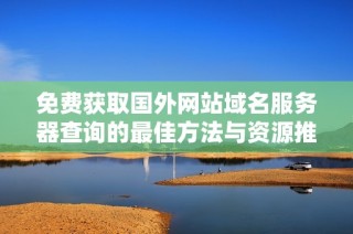 免费获取国外网站域名服务器查询的最佳方法与资源推荐
