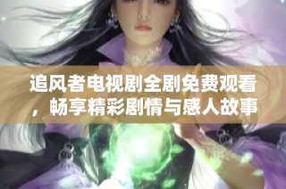 追风者电视剧全剧免费观看，畅享精彩剧情与感人故事