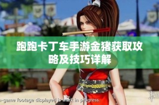 跑跑卡丁车手游金猪获取攻略及技巧详解