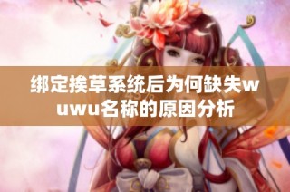 绑定挨草系统后为何缺失wuwu名称的原因分析
