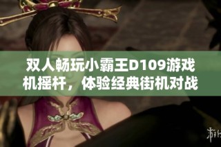 双人畅玩小霸王D109游戏机摇杆，体验经典街机对战乐趣