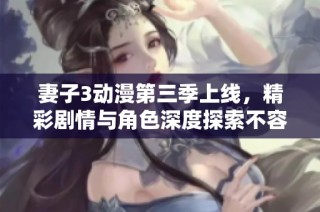 妻子3动漫第三季上线，精彩剧情与角色深度探索不容错过