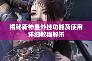 揭秘新神皇外挂功能及使用详细教程解析
