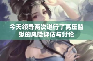 今天领导两次进行了高压监狱的风险评估与讨论