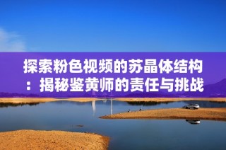 探索粉色视频的苏晶体结构：揭秘鉴黄师的责任与挑战