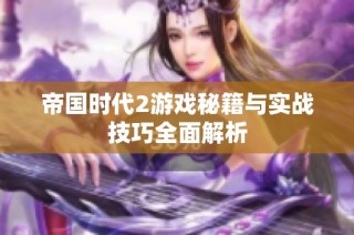 帝国时代2游戏秘籍与实战技巧全面解析