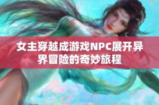 女主穿越成游戏NPC展开异界冒险的奇妙旅程