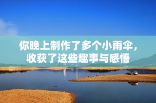 你晚上制作了多个小雨伞，收获了这些趣事与感悟