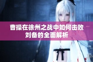 曹操在徐州之战中如何击败刘备的全面解析