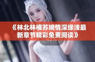 《林北林楠苏婉情深缘浅最新章节精彩免费阅读》