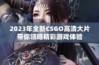 2023年全新CSGO高清大片带你领略精彩游戏体验