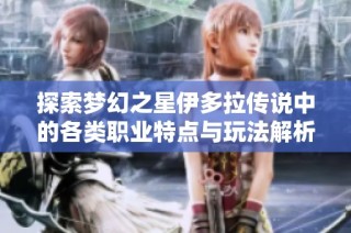 探索梦幻之星伊多拉传说中的各类职业特点与玩法解析