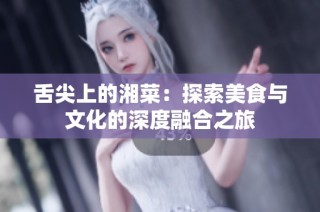舌尖上的湘菜：探索美食与文化的深度融合之旅