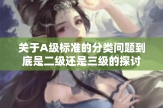 关于A级标准的分类问题到底是二级还是三级的探讨