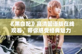《黑白配》高清国语版在线观看，带你感受经典魅力