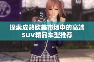 探索成熟欧美市场中的高端SUV精品车型推荐