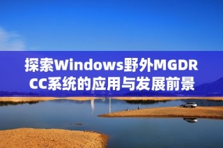 探索Windows野外MGDRCC系统的应用与发展前景