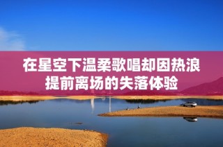 在星空下温柔歌唱却因热浪提前离场的失落体验