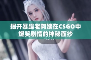 揭开暴躁老阿姨在CSGO中爆笑剧情的神秘面纱
