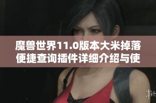 魔兽世界11.0版本大米掉落便捷查询插件详细介绍与使用指南
