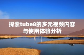 探索tube8的多元视频内容与使用体验分析