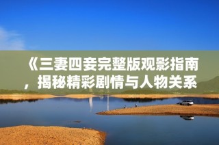 《三妻四妾完整版观影指南，揭秘精彩剧情与人物关系》
