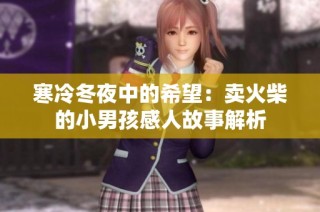 寒冷冬夜中的希望：卖火柴的小男孩感人故事解析