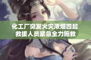 化工厂突发火灾浓烟四起 救援人员紧急全力施救