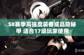 S8赛季高强度装备成品隐秘甲 适合17级玩家使用