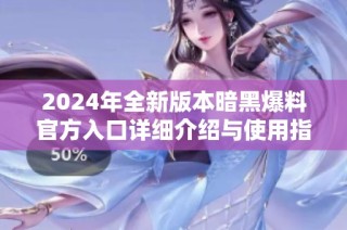 2024年全新版本暗黑爆料官方入口详细介绍与使用指南