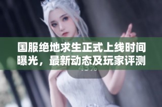 国服绝地求生正式上线时间曝光，最新动态及玩家评测详解