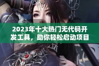 2023年十大热门无代码开发工具，助你轻松启动项目