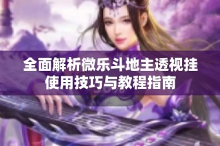 全面解析微乐斗地主透视挂使用技巧与教程指南