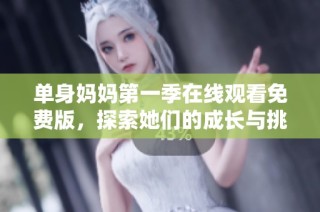 单身妈妈第一季在线观看免费版，探索她们的成长与挑战