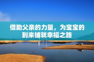 借助父亲的力量，为宝宝的到来铺就幸福之路