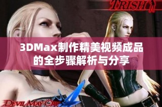 3DMax制作精美视频成品的全步骤解析与分享